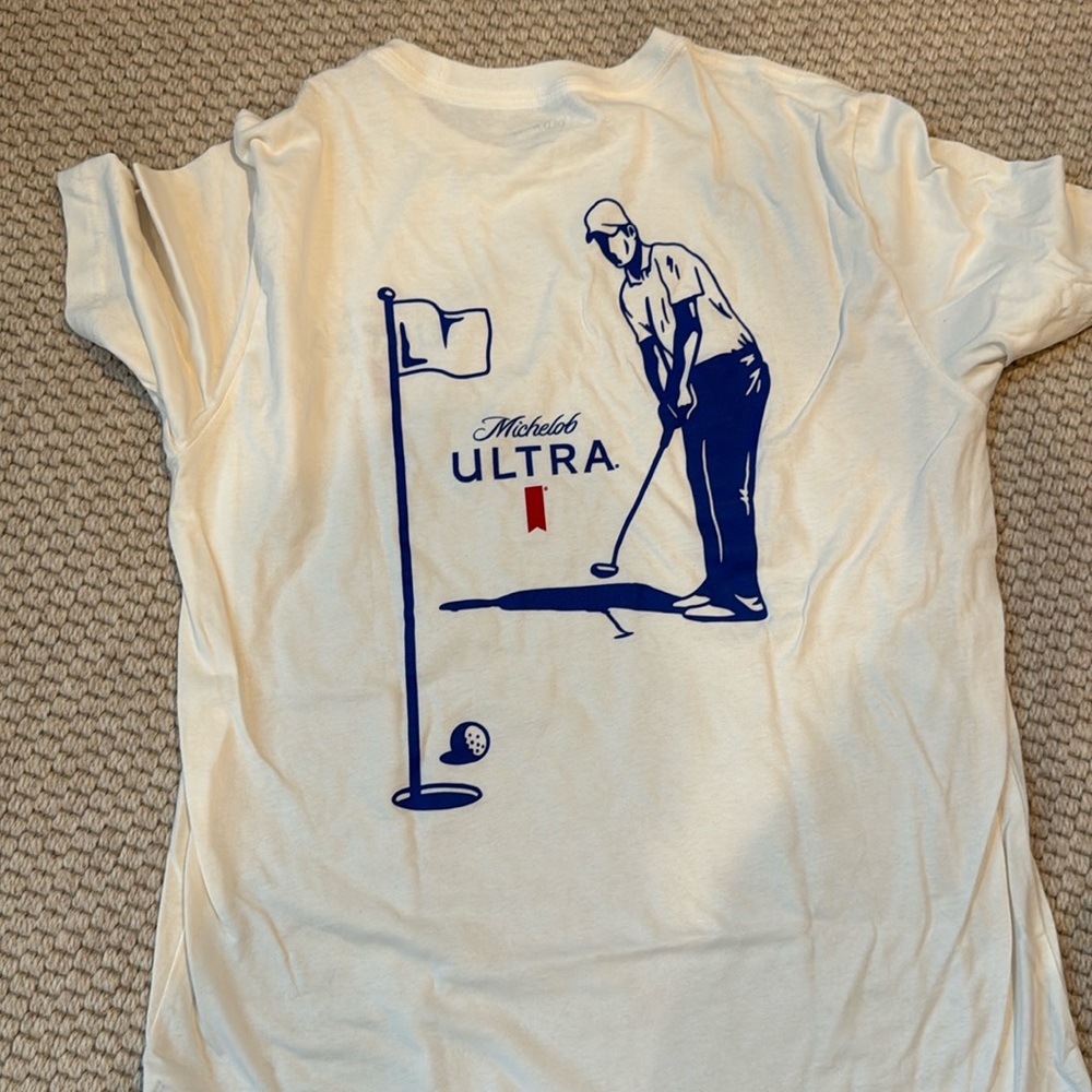 Fun golf tshirt. Michelob ultra theme. New without tags